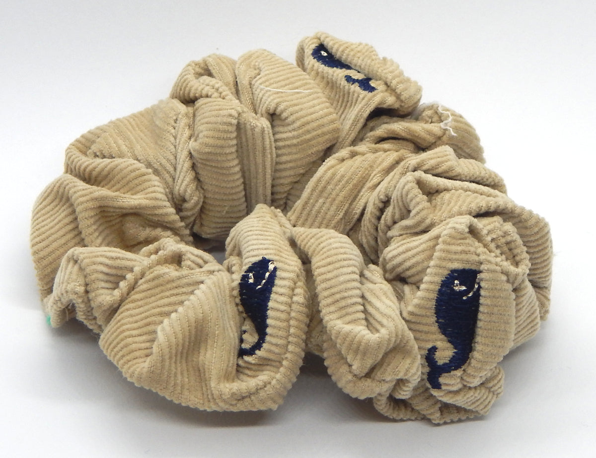 "Navy Blue Whale"<br>Hair Scrunchie