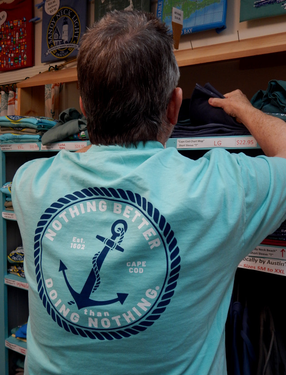 "Nothing Better Than Doing Nothing,"<br>Cape Cod<br>NEW! Pigment-Dyed Short Sleeve T-Shirt