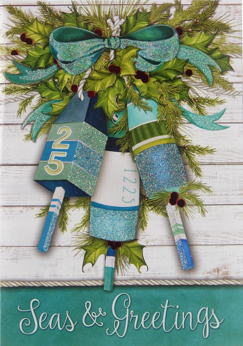 "Seas & Greetings"<br>Nautical Christmas Cards (#1262)<br>by Cape Shore