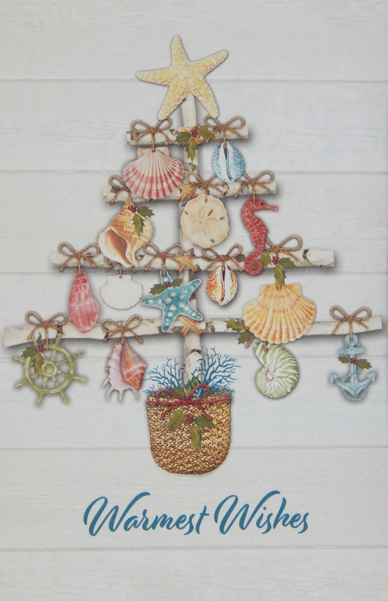 "Warmest Wishes . . . . "<br>Nautical Christmas Cards (#1425)<br>NEW! Embossed by Pumpernickel Press