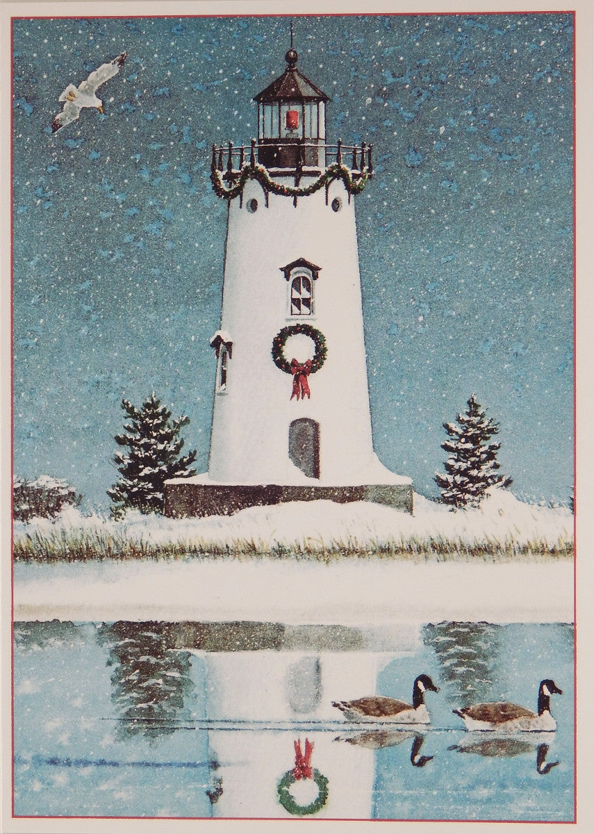 Lighthouse Christmas Cards (#899)<br>by Gaines Graphics