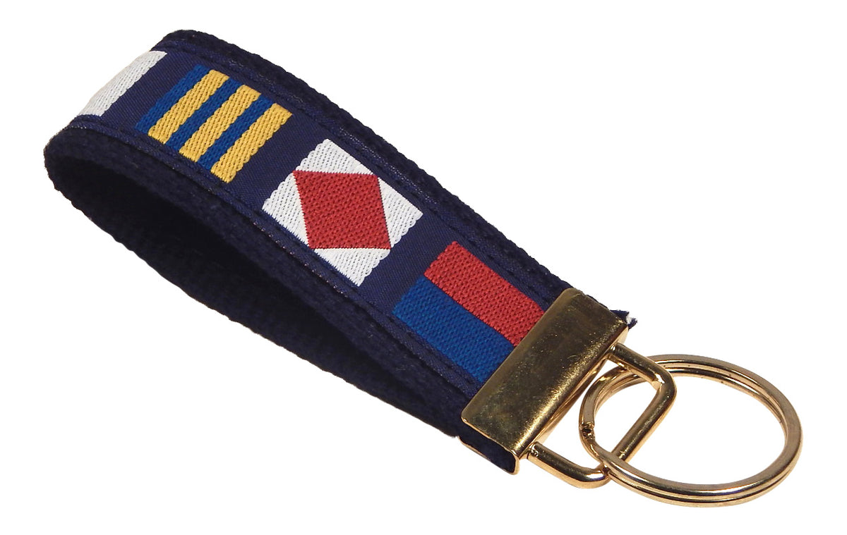 ☆nff☆ ribbon objet key ring nff1 Black Leather Key Fob | Turnbull & Asser