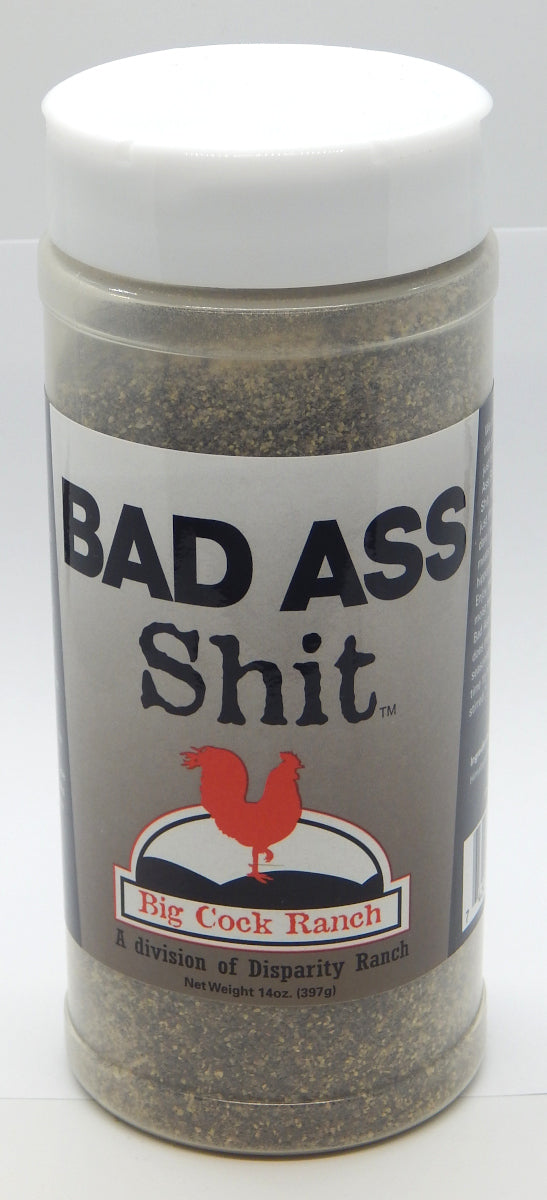 Bad Ass Shit Tenderizer and Seasoning<br>14 oz. Plastic Jar<br>by BCR