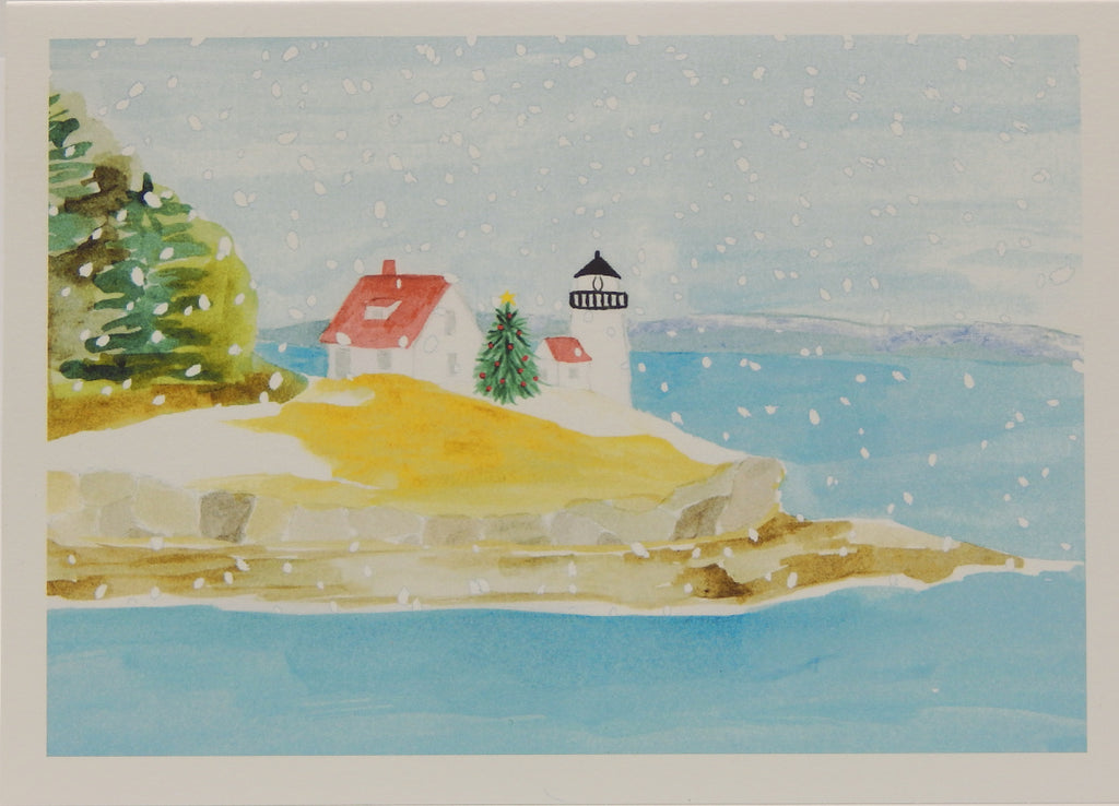 Lighthouse Chritsmas Cards (#1264)<br><b><font color="red">SMALLER CARD!</font></b><br>NEW! by MollyOCards