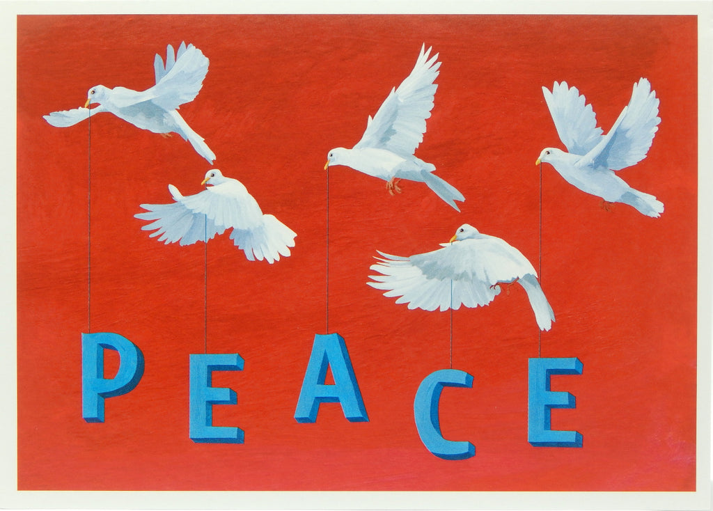 "Peace"<br>Bird Christmas Cards (#1345)<br>100% Recycled<br>by Allport Editions