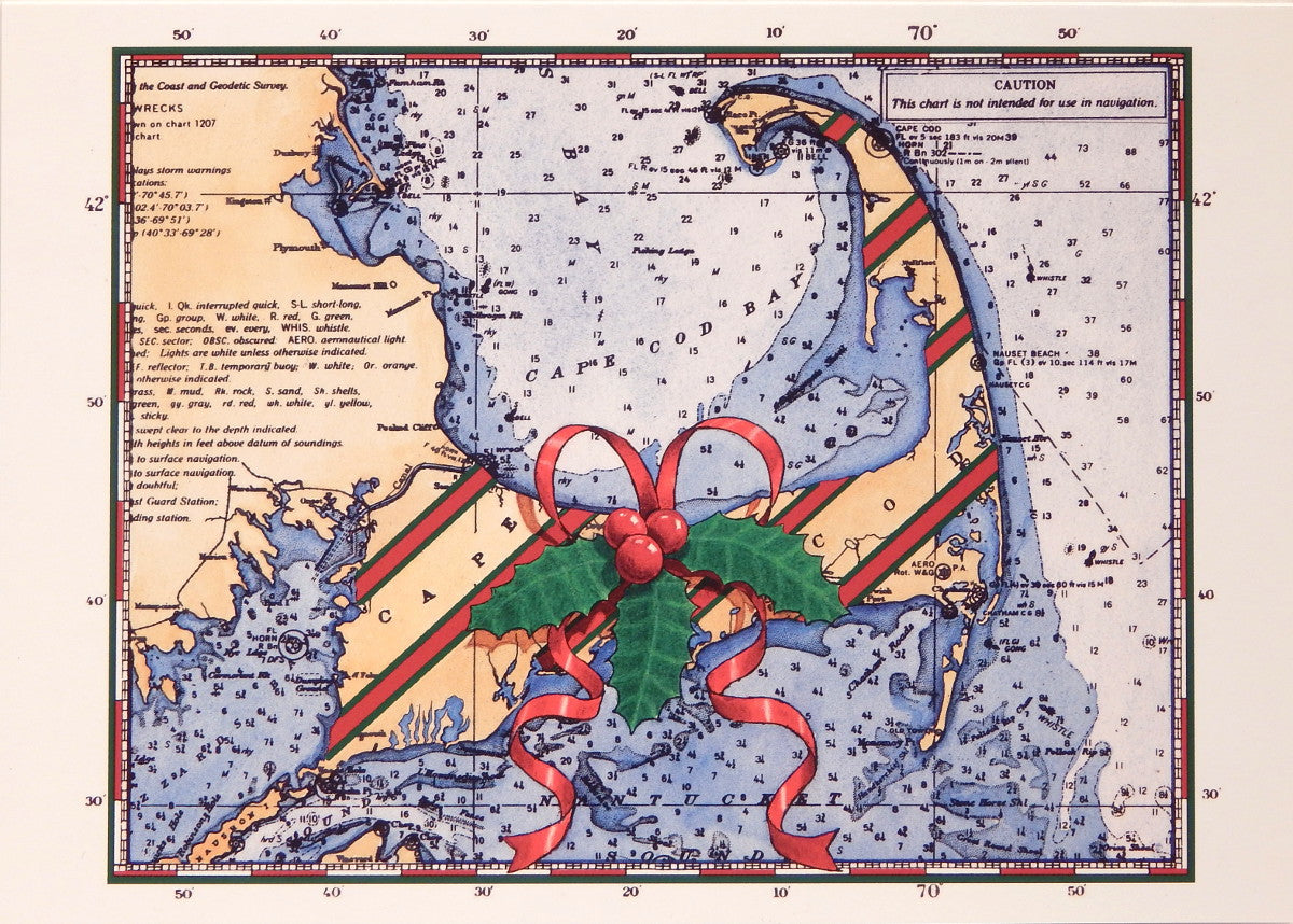 Nautical Christmas Cards (#901)<br>Cape Cod<br>by Gaines Graphics
