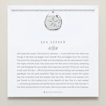 Sea Seeker Sand Dollar Necklace<br>Nickel-Free Silver Coating