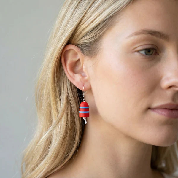 "Bay Watch"<br>Buoy Earrings<br>Sterling Silver Earwires