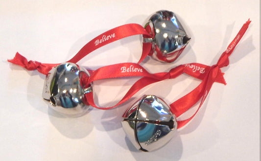 "Believe" Sleigh Bells<br>Christmas Decor