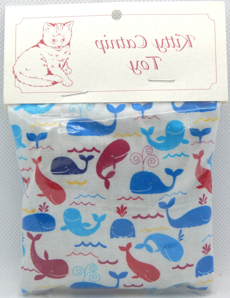 Colorful Whales<br>Catnip Pillows