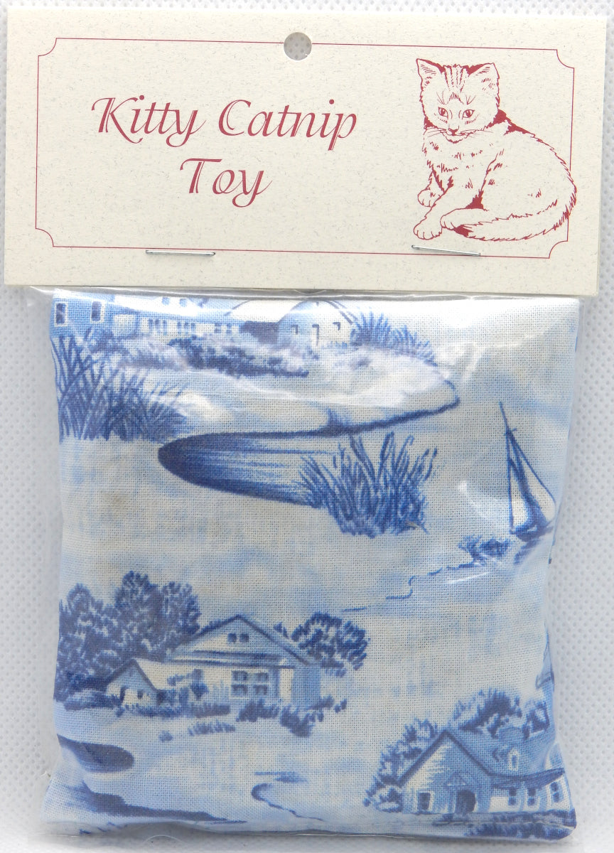 Blue Coastal Scene<br>Catnip Pillows