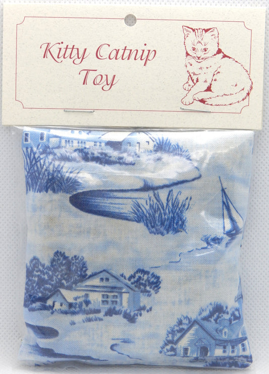 Blue Coastal Scene<br>Catnip Pillows