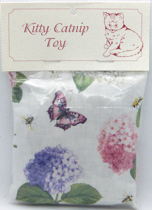 Hydrangea and Butterfly<br>Catnip Pillows