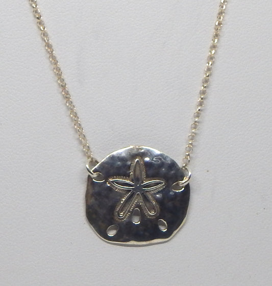 "Sand Dollar"<br>Sterling Silver Necklace<br>by Fishgirl Designs