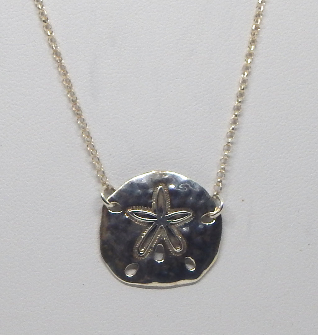 "Sand Dollar"<br>Sterling Silver Necklace<br>by Fishgirl Designs<br>60% OFF!