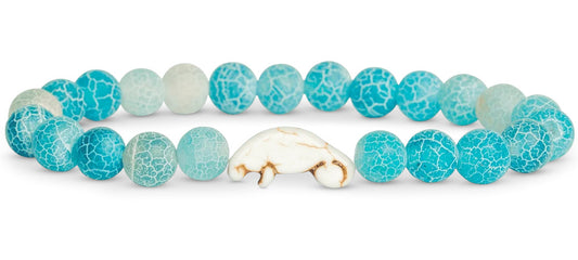 Manatee<br.Aqua Blue<br>by Fahlo Tracking Bracelets