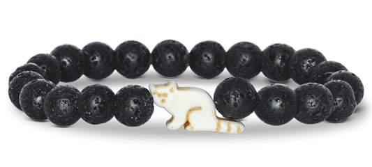 Red Panda<br>Lava Stone<br>by Fahlo Tracking Bracelets