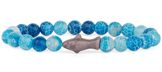 Shark<br>Aqua Blue<br>by Fahlo Tracking Bracelets