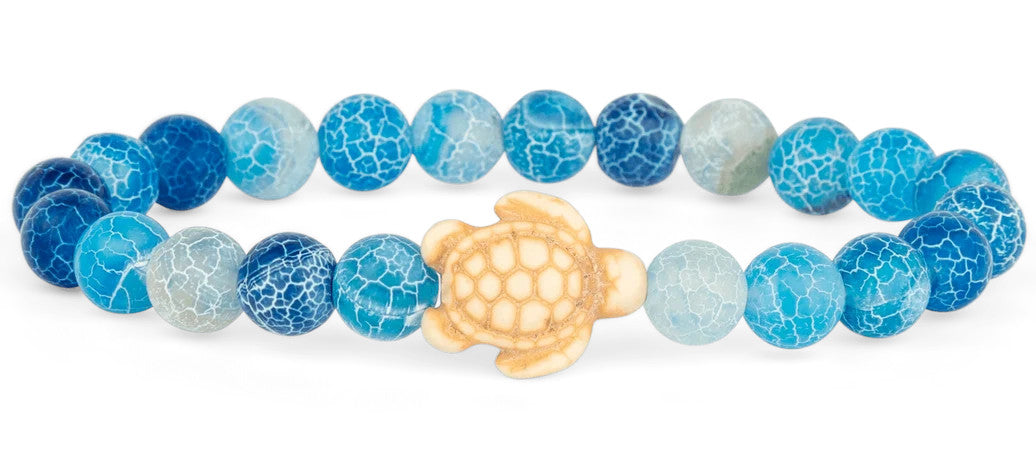 Sea Turtle<br>Aqua Blue<br>Fahlo Tracking Bracelets