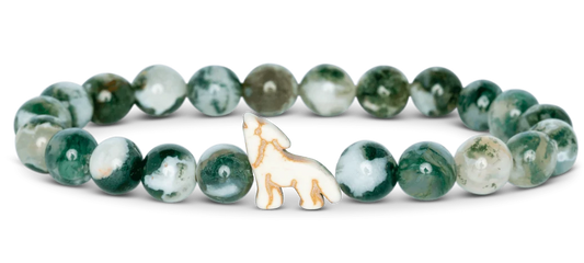 Red Wolf<br>Woodland Green<br>by Fahlo Tracking Bracelets