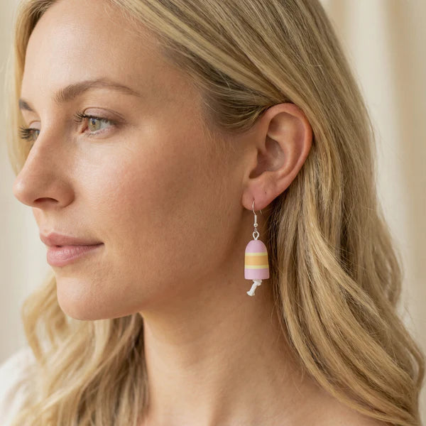 "Golden Hour"<br>Buoy Earrings<br>Sterling Silver Earwires