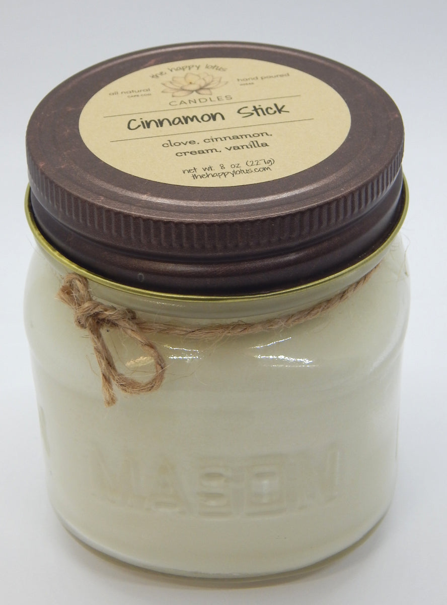 Cinnamon Stick<br>Holiday Scent Jar Candles<br>by Happy Lotus