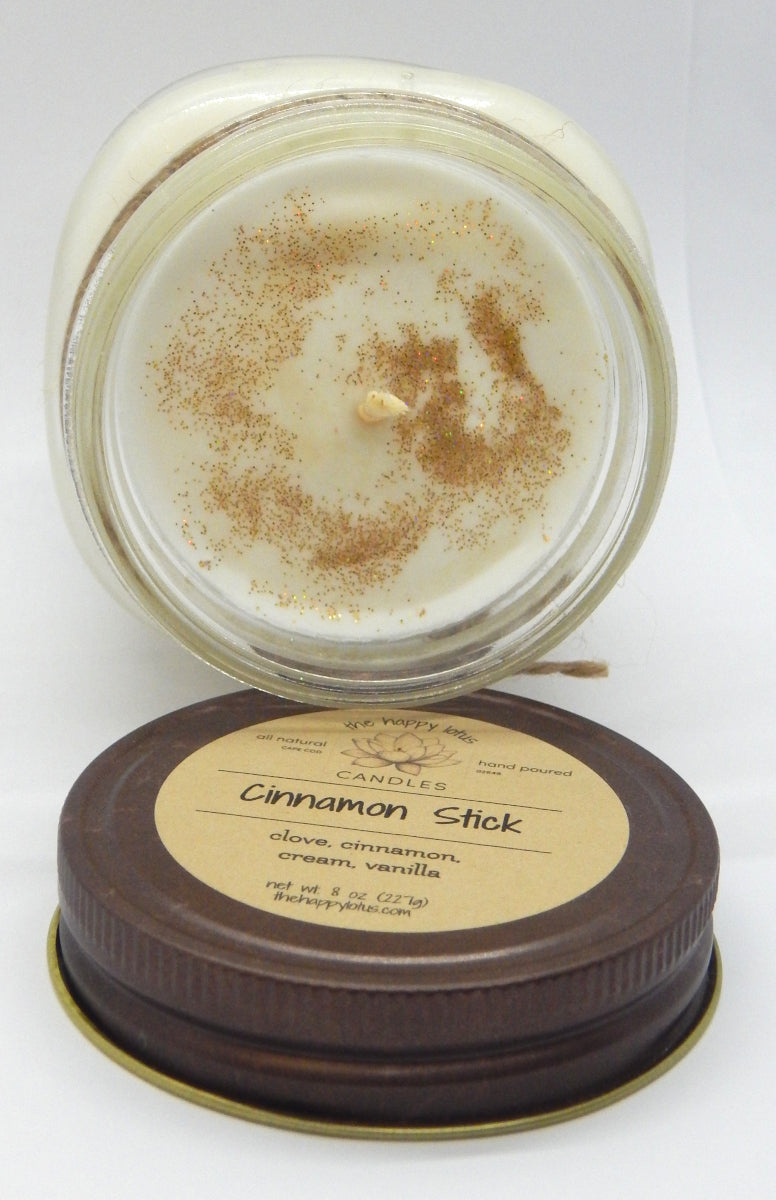 Cinnamon Stick<br>Holiday Scent Jar Candles<br>by Happy Lotus