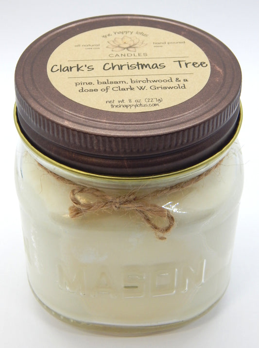 Clark's Christmas Tree<br>Holiday Scent Jar Candles<br>by Happy Lotus