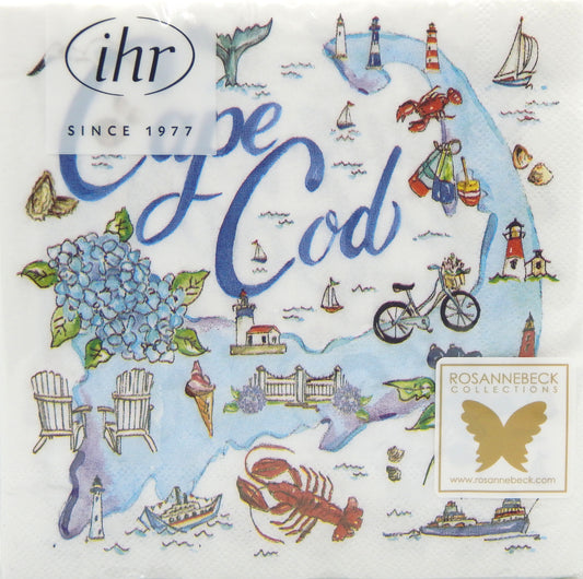 Cape Cod Collection Cocktail Napkins<br>20 Count<br>by IHR