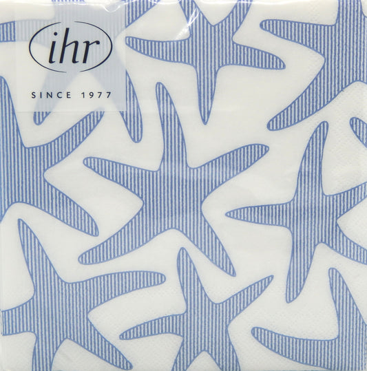 Seersucker Starfish Cocktail Napkins<br>20 Count<br>by IHR