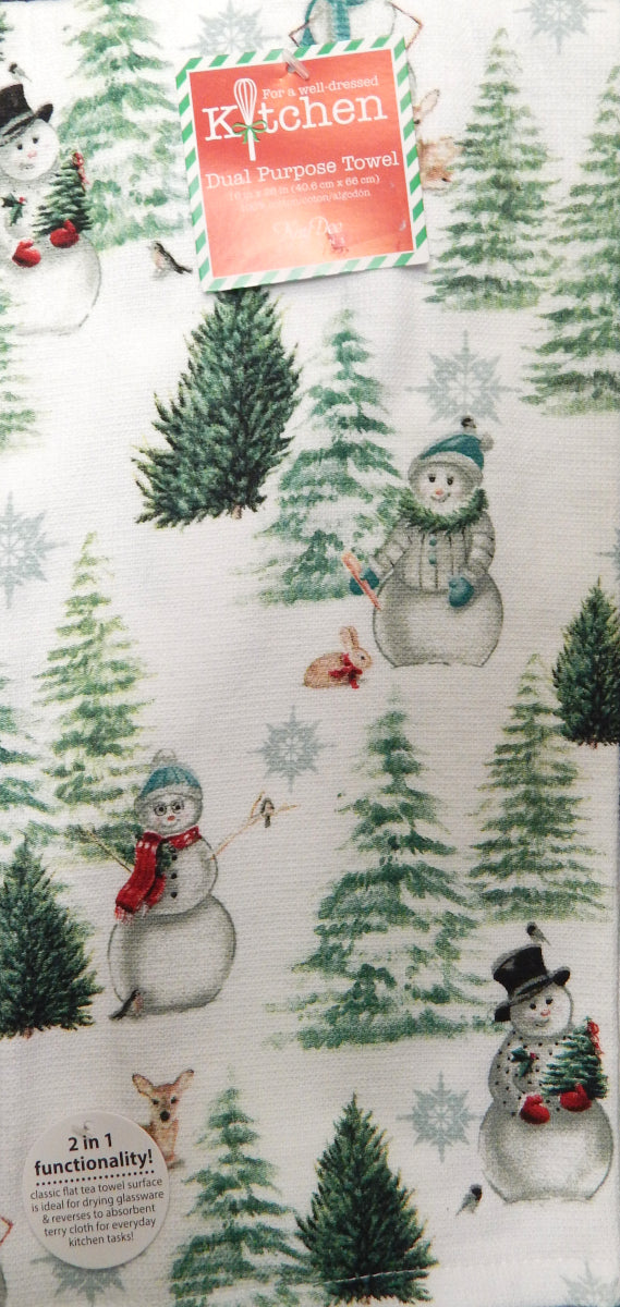 "Evergreen Forever Toss"<br>Holiday Kitchen Linen<br>by KayDee Designs