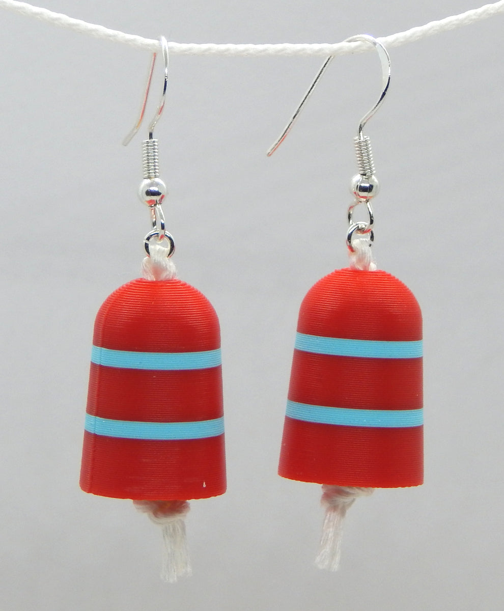 "Bay Watch"<br>Buoy Earrings<br>Sterling Silver Earwires