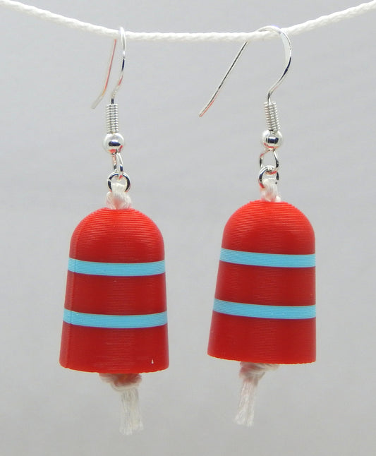 "Bay Watch"<br>Buoy Earrings<br>Sterling Silver Earwires