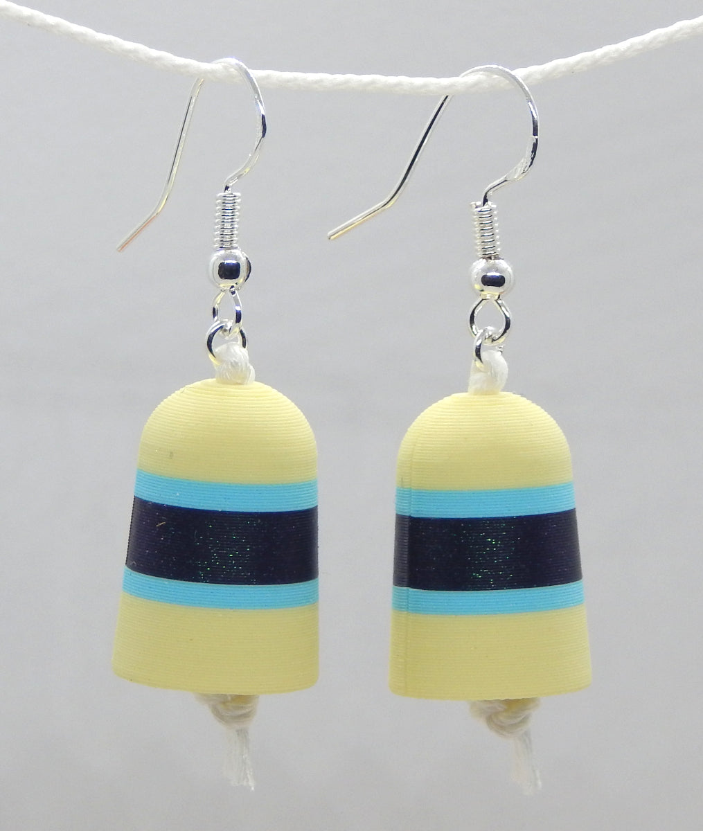 "Puddle Jumper"<br>Buoy Earrings<br>Sterling Silver Earwires