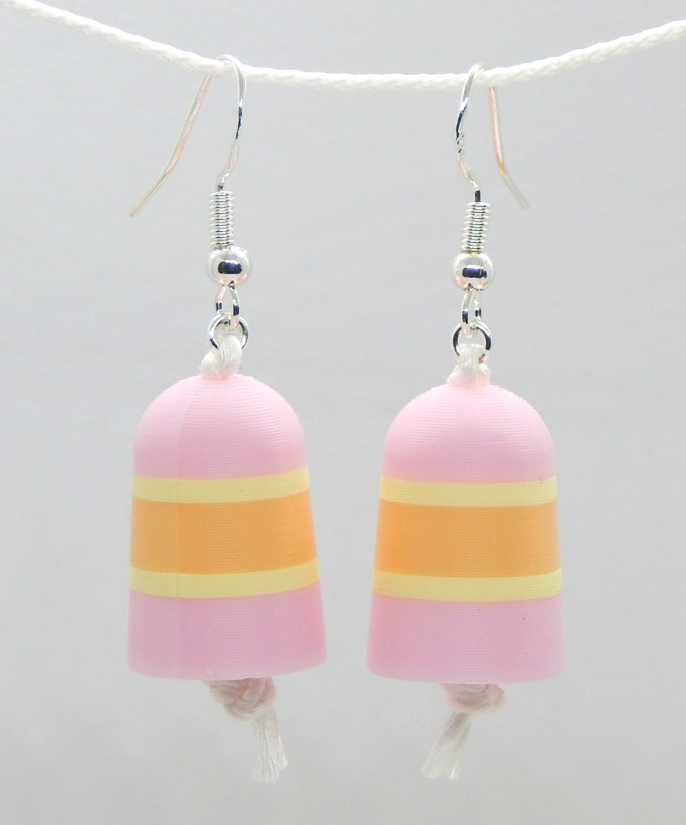 "Golden Hour"<br>Buoy Earrings<br>Sterling Silver Earwires
