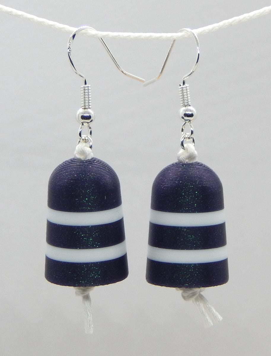 "Main Street"<br>Buoy Earrings<br>Sterling Silver Earwires