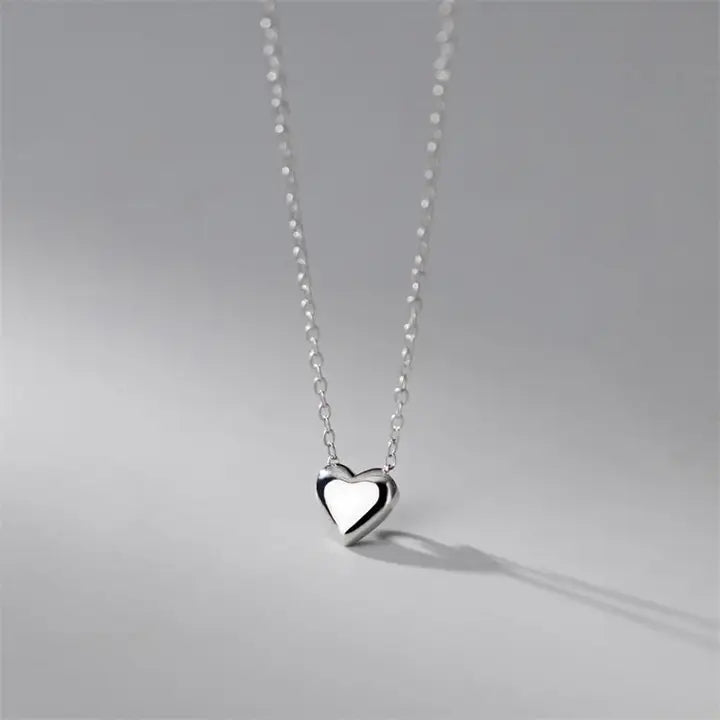 Dainty Heart Pendant Necklace<br>925 Sterling Silver<br>by Perimade