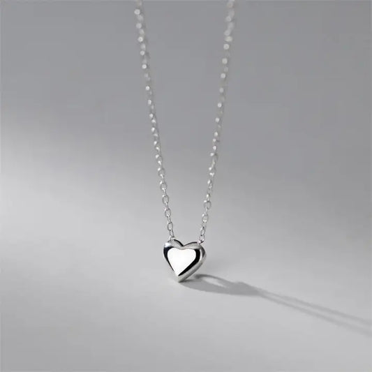 Dainty Heart Pendant Necklace<br>925 Sterling Silver<br>by Perimade