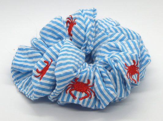 "Red Crab"<br>Hair Scrunchie
