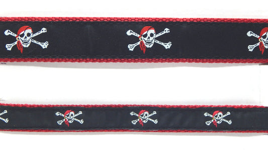 Preston Ribbons "Skull and Crossbones" Collar, Leash or Set