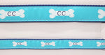 Preston Ribbons "Cape Cod Bone on Teal" Collar, Leash or Set