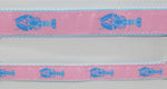 Preston Ribbons "Blue Lobster on Pink" Collar, Leash or Set