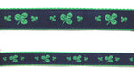 Preston Ribbons "Shamrocks on Navy" Collar, Leash or Set