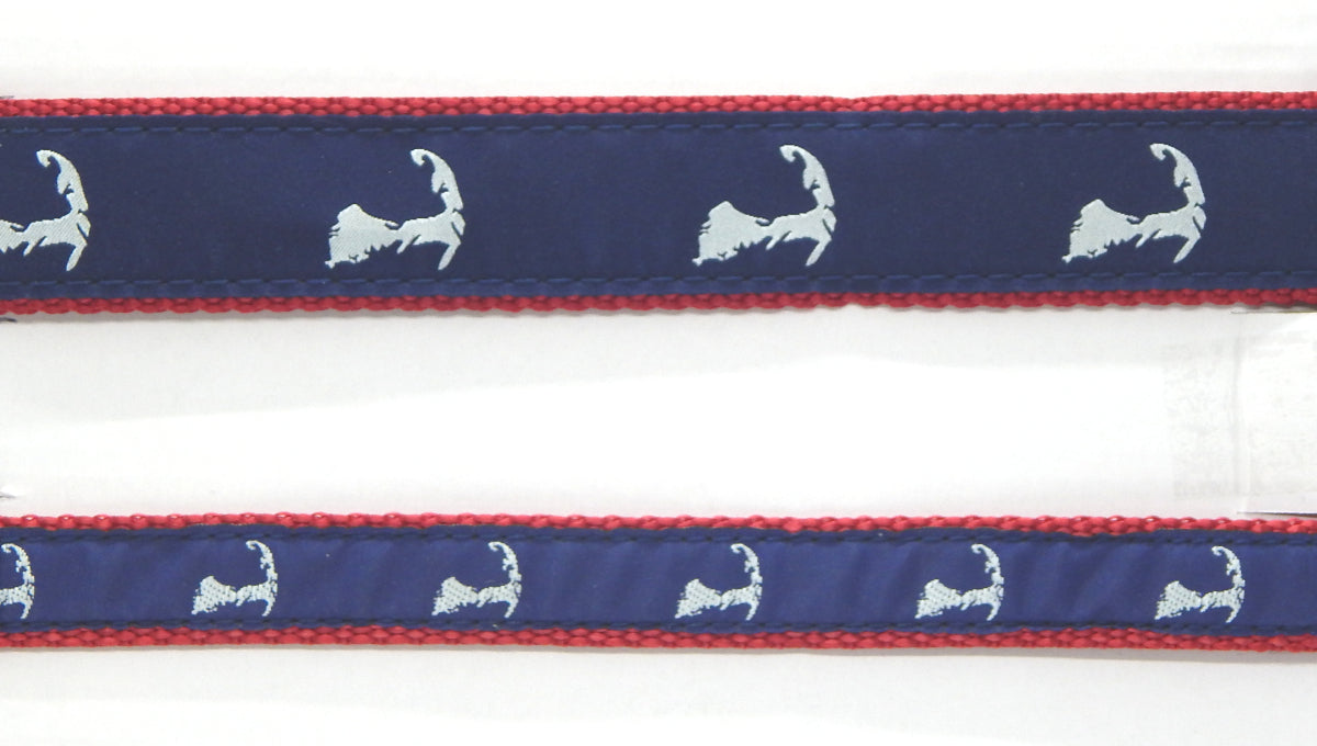 Preston Ribbons "Map of Cape Cod" Collar, Leash or Set
