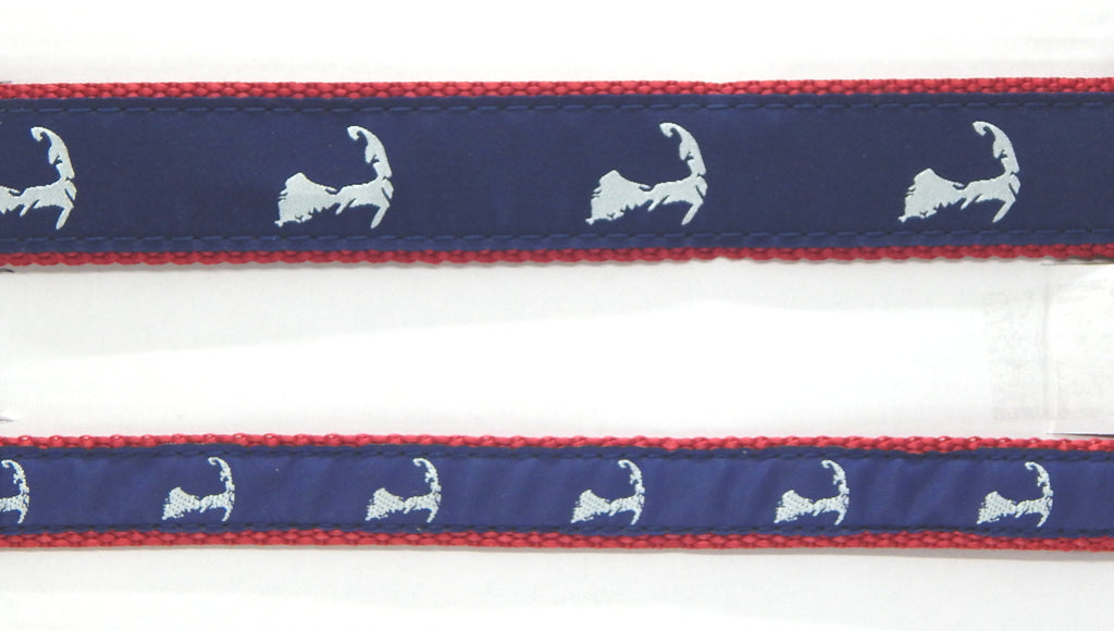 Preston Ribbons "Map of Cape Cod" Collar, Leash or Set