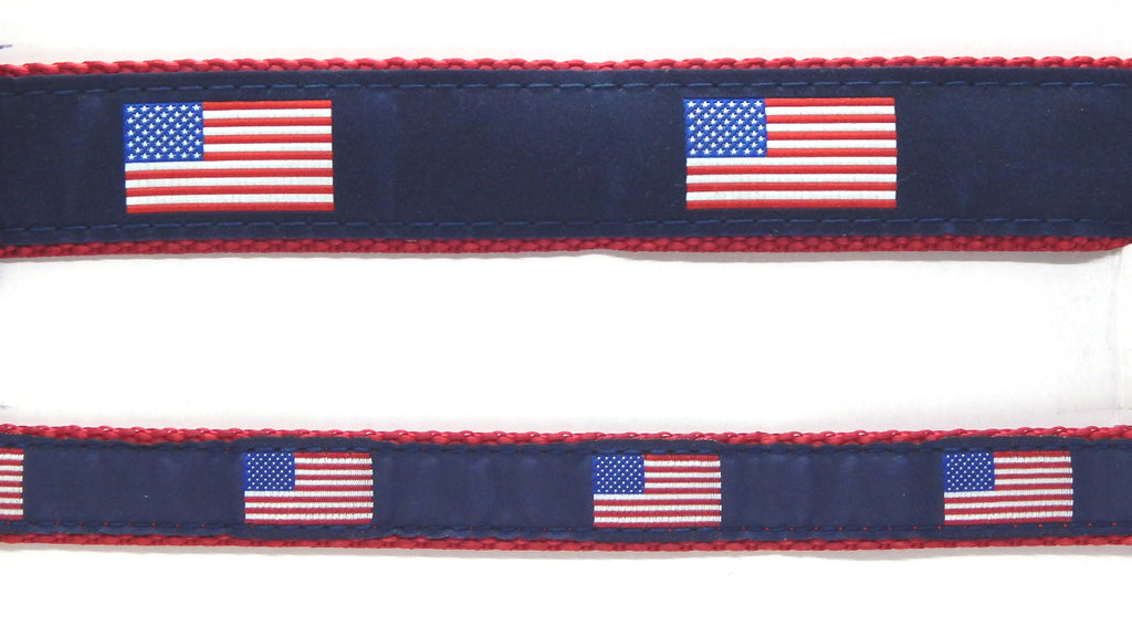 Preston Ribbons "American Flag" Collar, Leash or Set
