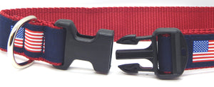 Preston Ribbons "American Flag" Collar, Leash or Set