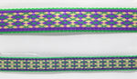 Preston Ribbons "Glittery Mardi Gras Argyle" Collar, Leash or Set