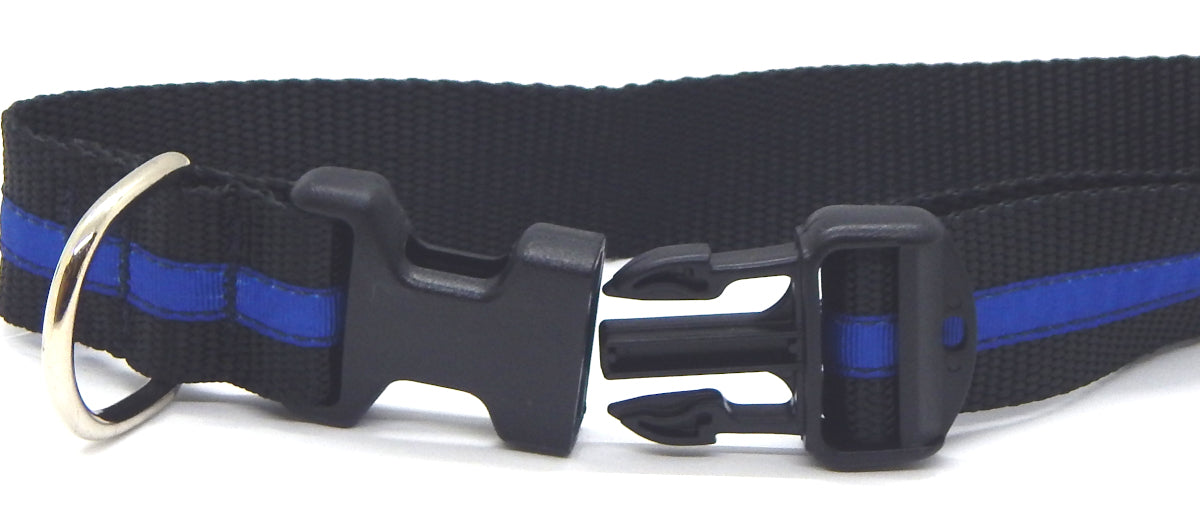 Preston Ribbons "Thin Blue Line" Collar, Leash or Set