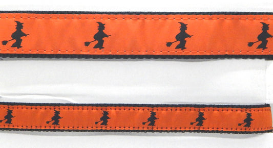 Preston Ribbons "Witch on Broomstick" Collar, Leash or Set